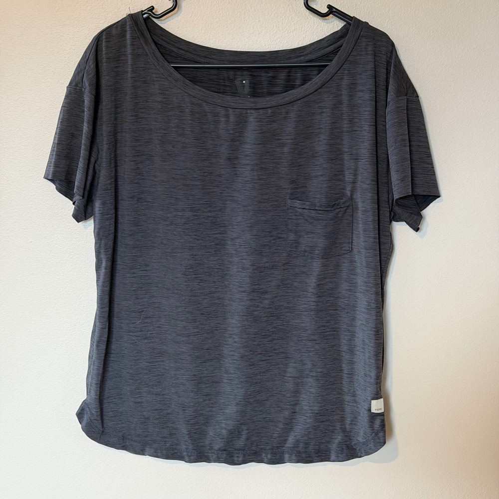 Vuori Short Sleeve Shirt Gray Medium